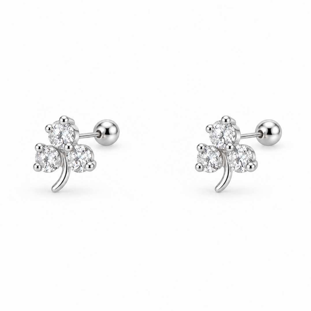 ARETES TRÉBOL SHINE