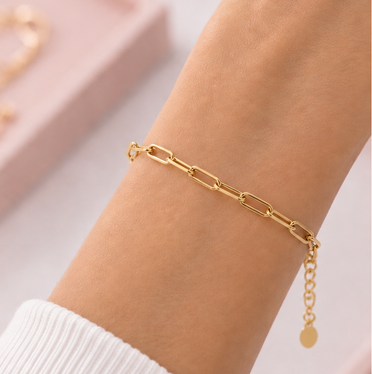 PULSERAS ESLABONES DORADOS