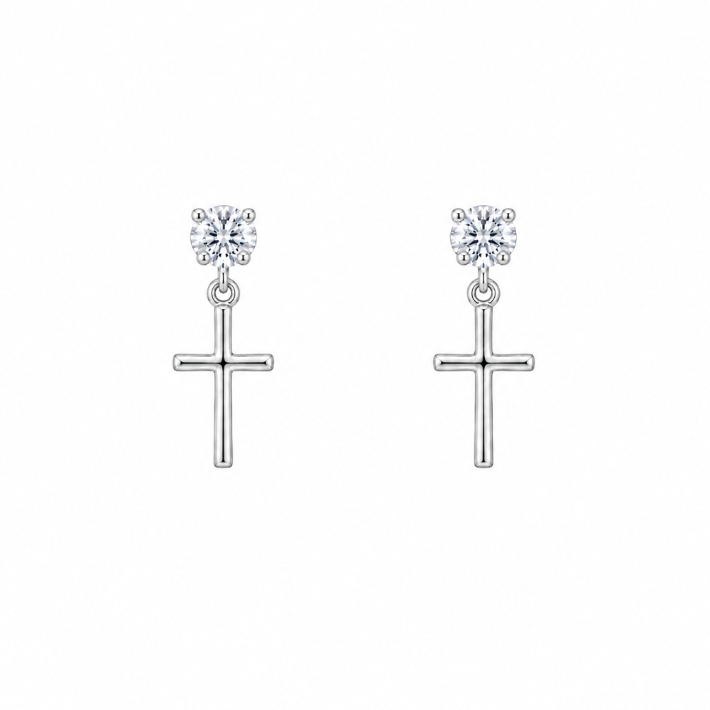 ARETES CRUZ DE LUZ