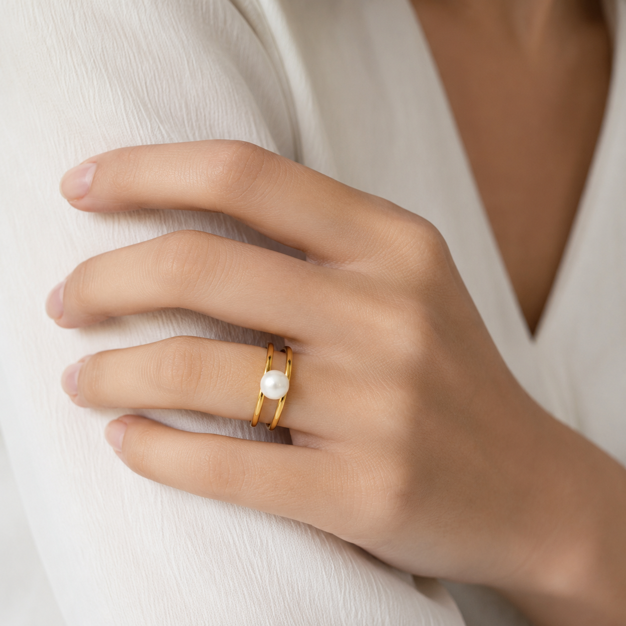 ANILLO BOLD PERLA