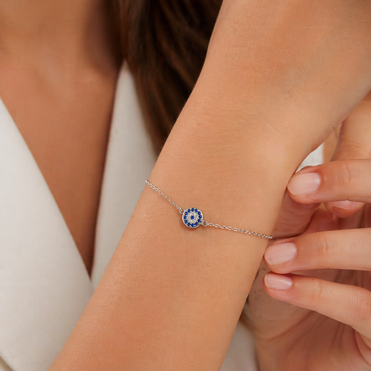 PULSERA OJO TURCO SHINE