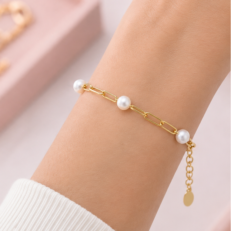 PULSERA GOLDEN PEARL