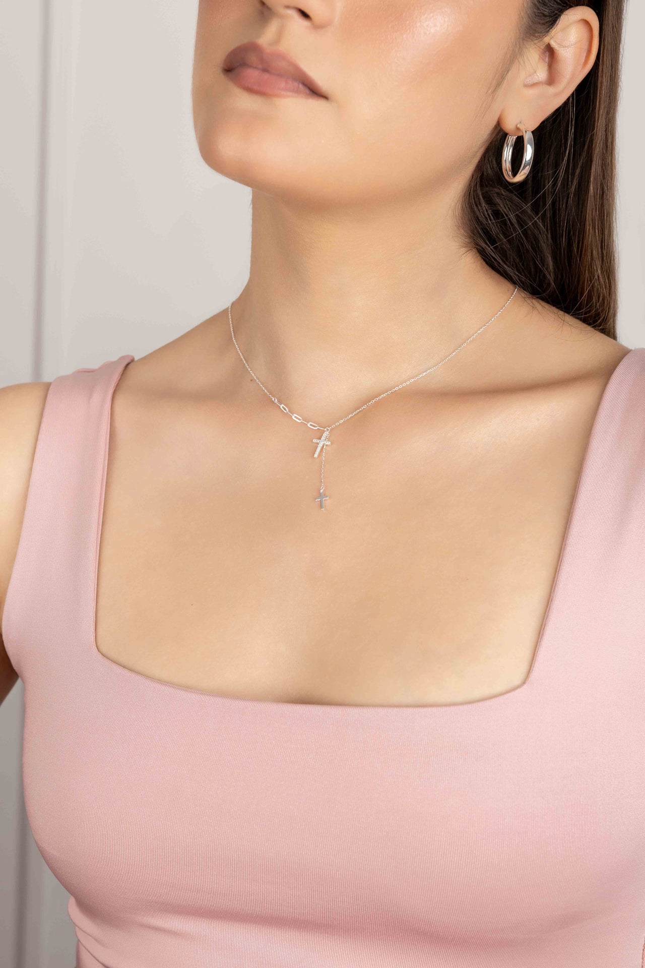 COLLAR CRUZ DIVINA DOBLE