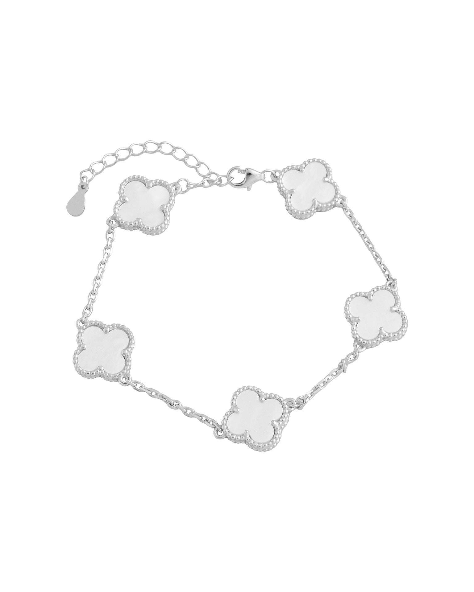 PULSERA TRÉBOL NÁCAR