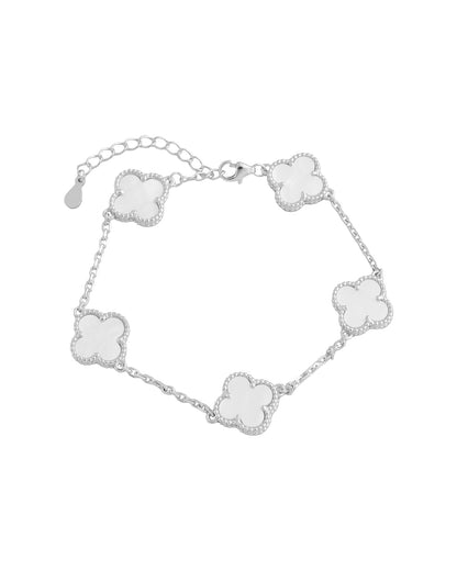 PULSERA TRÉBOL NÁCAR