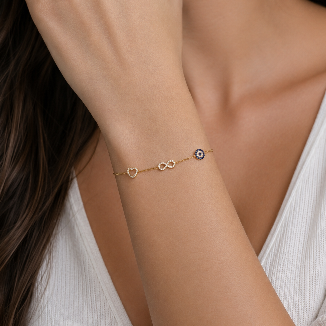 PULSERA AMULETOS GOLDEN