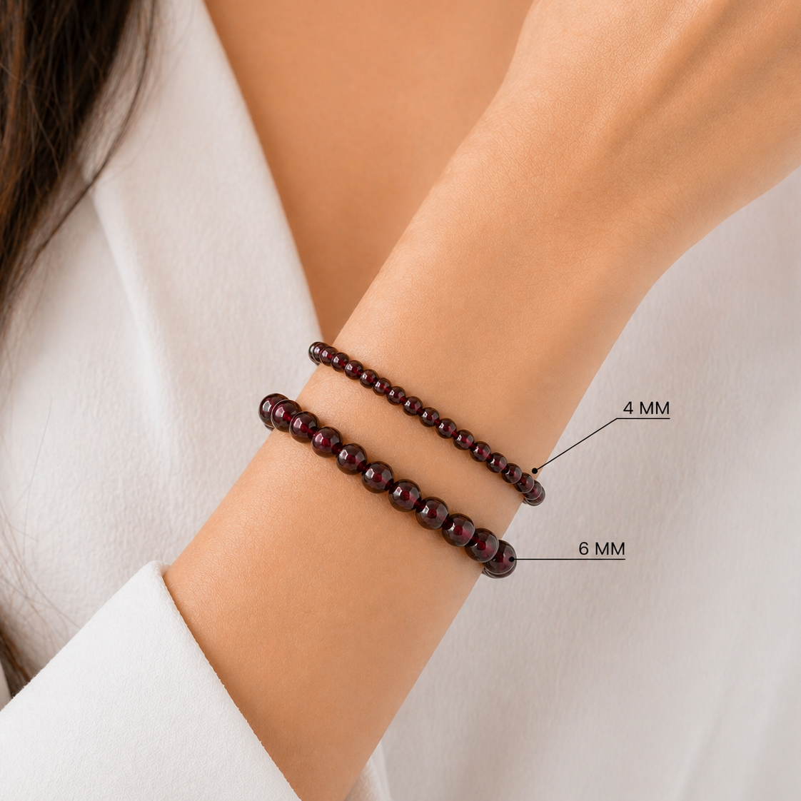 PULSERA PIEDRA GRANATE