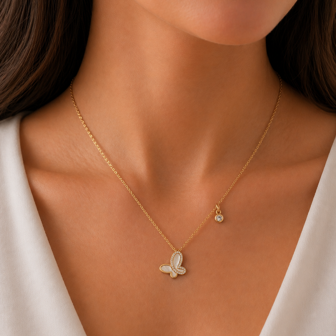 COLLAR MARIPOSA NACAR
