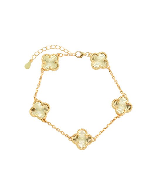 PULSERA TRÉBOL GOLD