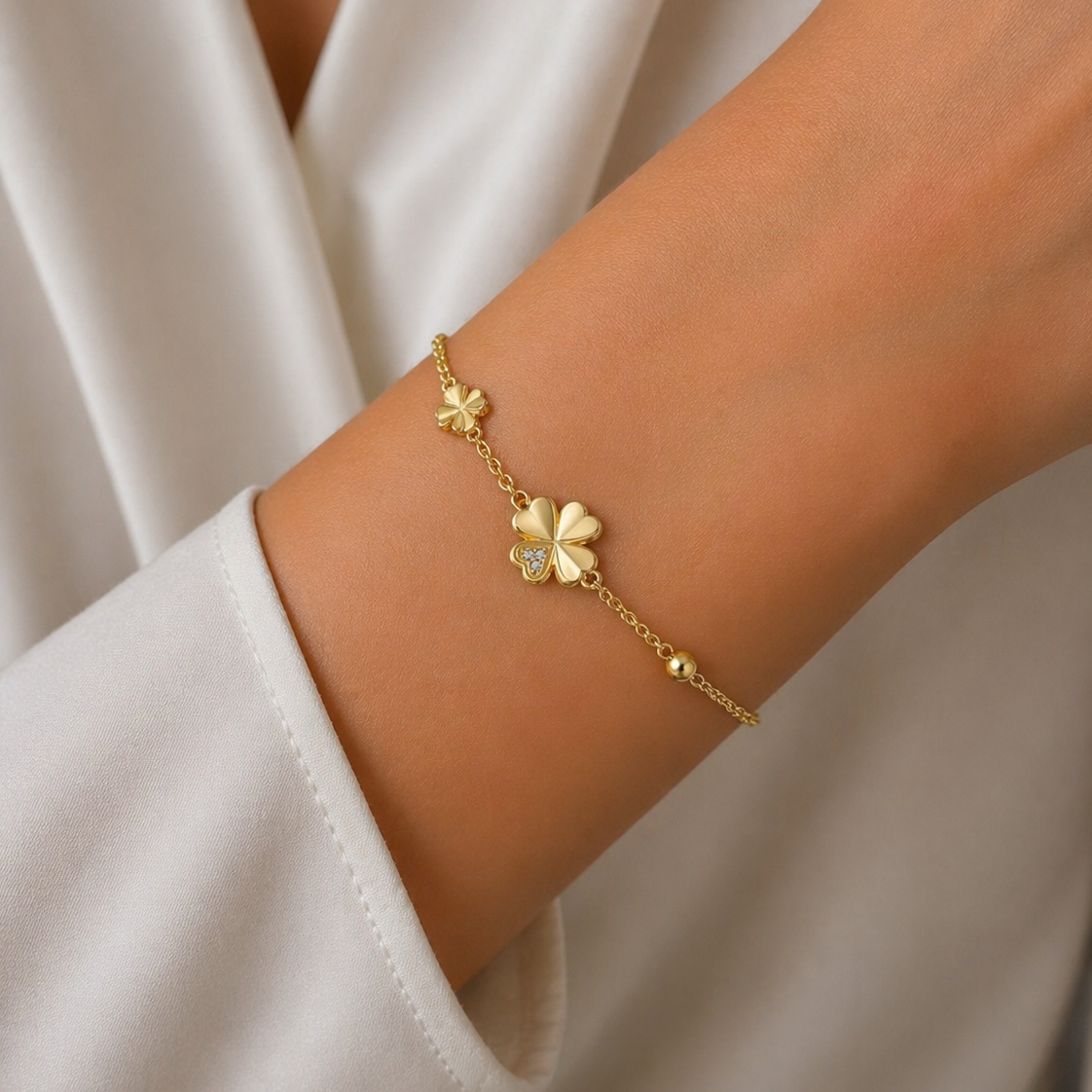 PULSERA TREBOL DUO