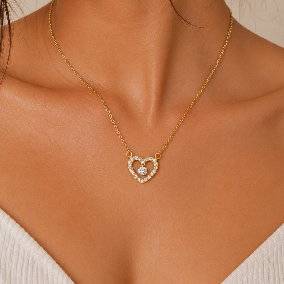 COLLAR HEART SPARK GOLDEN