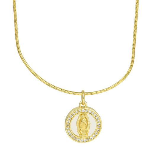 COLLAR VIRGEN DE GUADALUPE NÁCAR