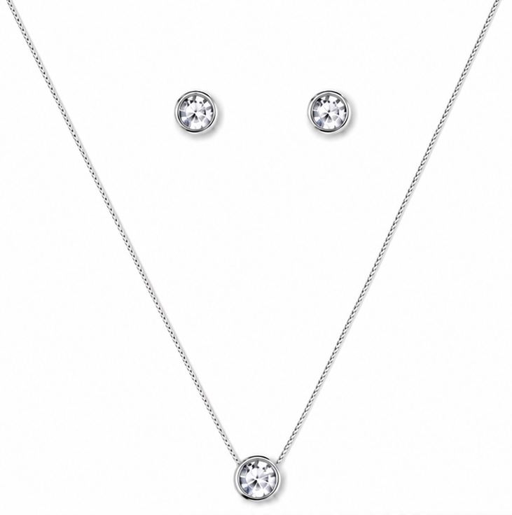 CONJUNTO PUNTO LUZ PLATA