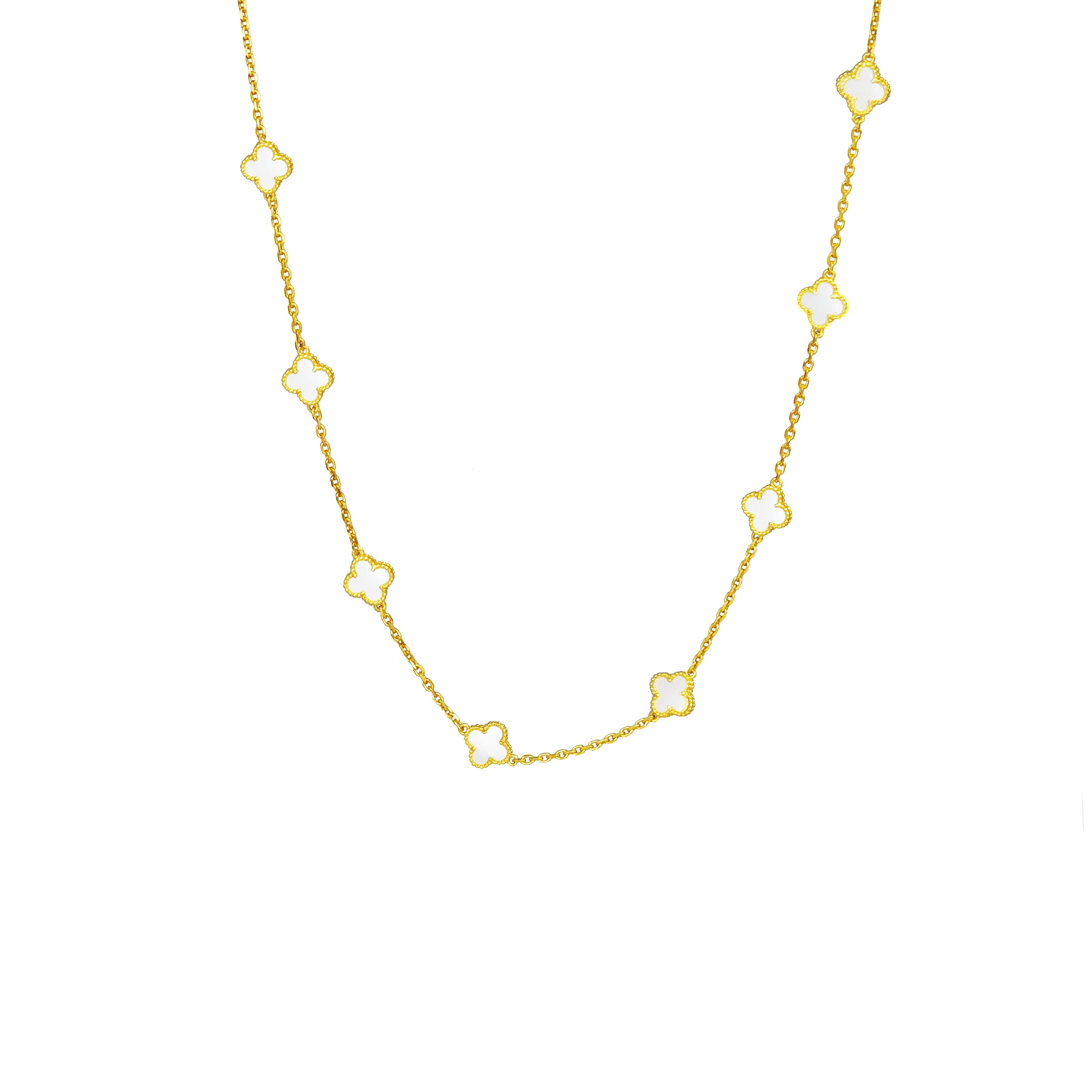 COLLAR TRÉBOL INFINITE NÁCAR