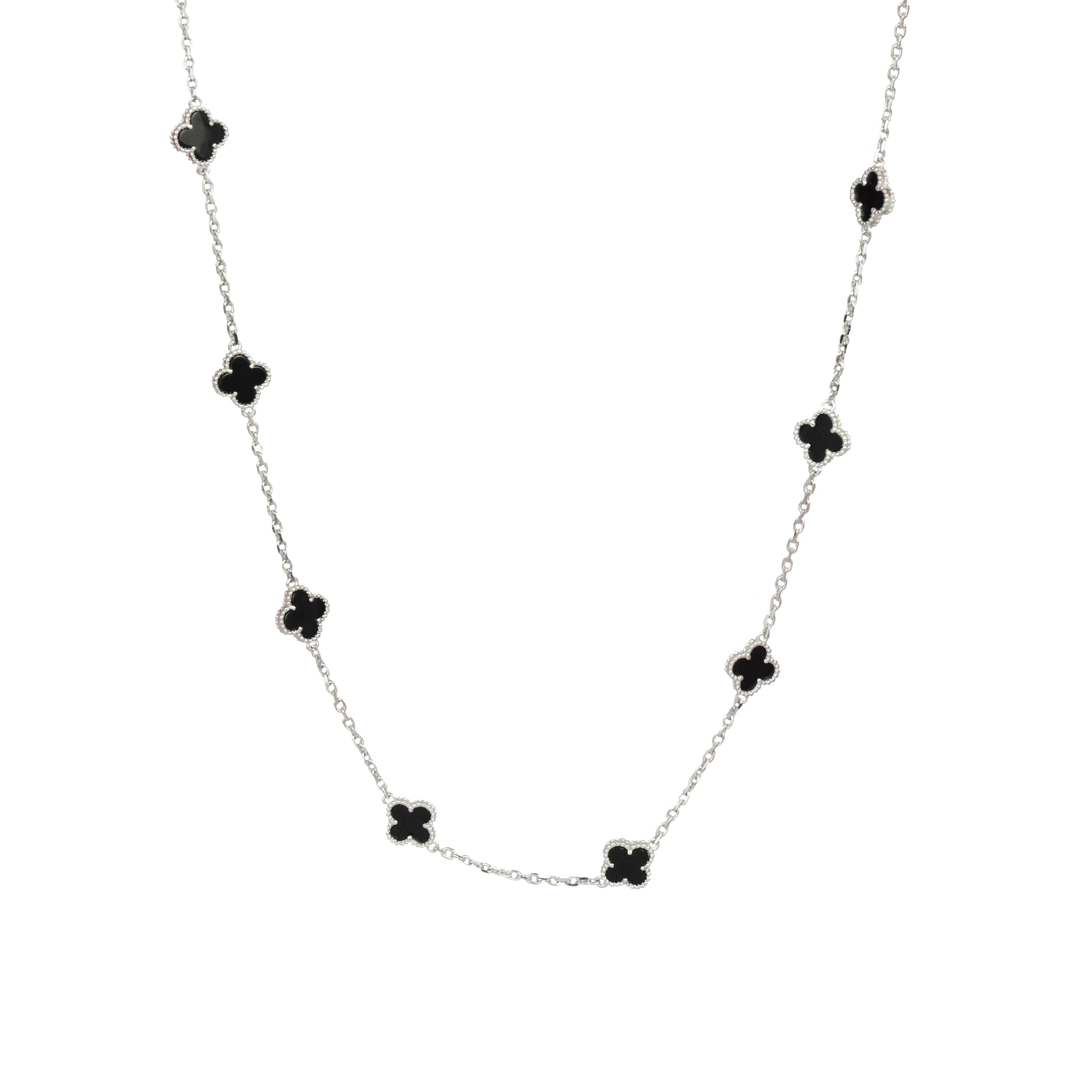 COLLAR TRÉBOL INFINITE NEGRO