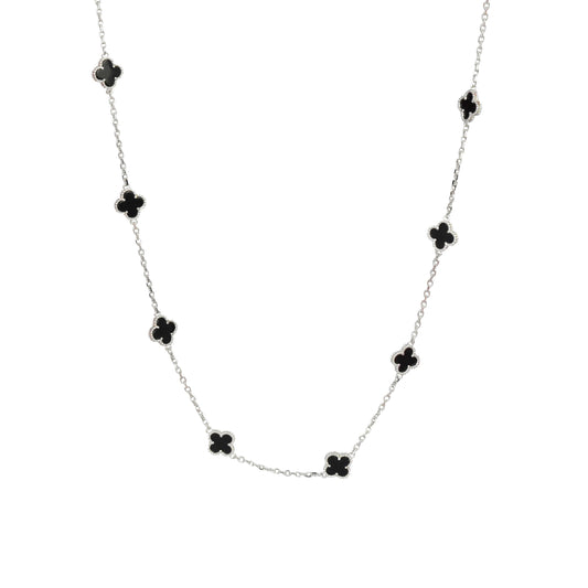 COLLAR TRÉBOL INFINITE NEGRO