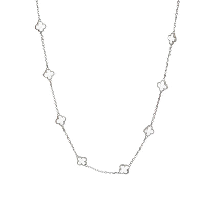 COLLAR TRÉBOL INFINITO NÁCAR
