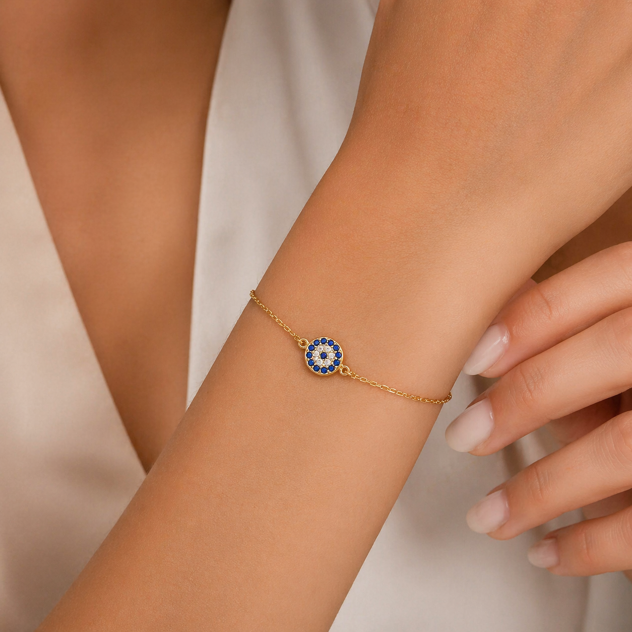 PULSERA OJO TURCO GOLDEN