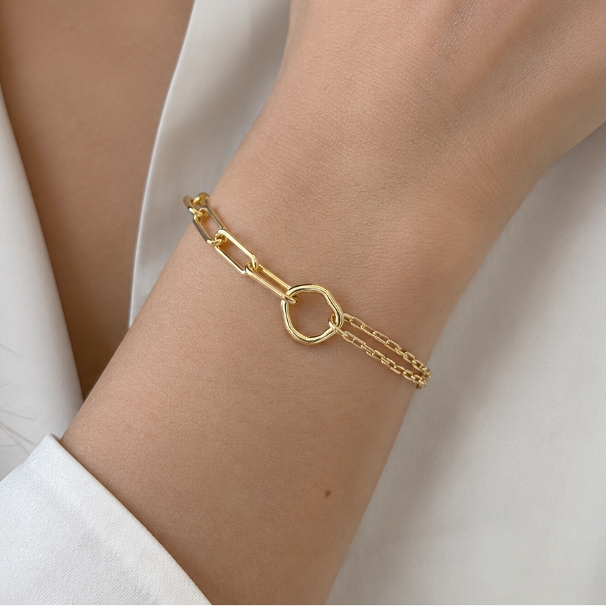 PULSERA DÚO LINK GOLDEN