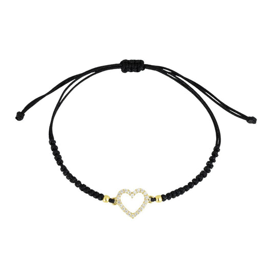 PULSERA CORAZÓN BRILLANTE