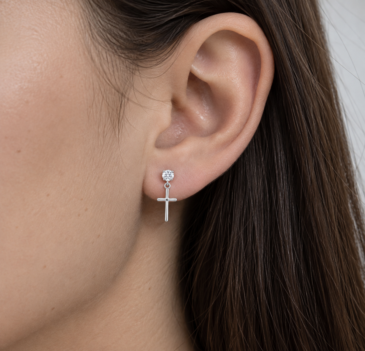 ARETES CRUZ DE LUZ