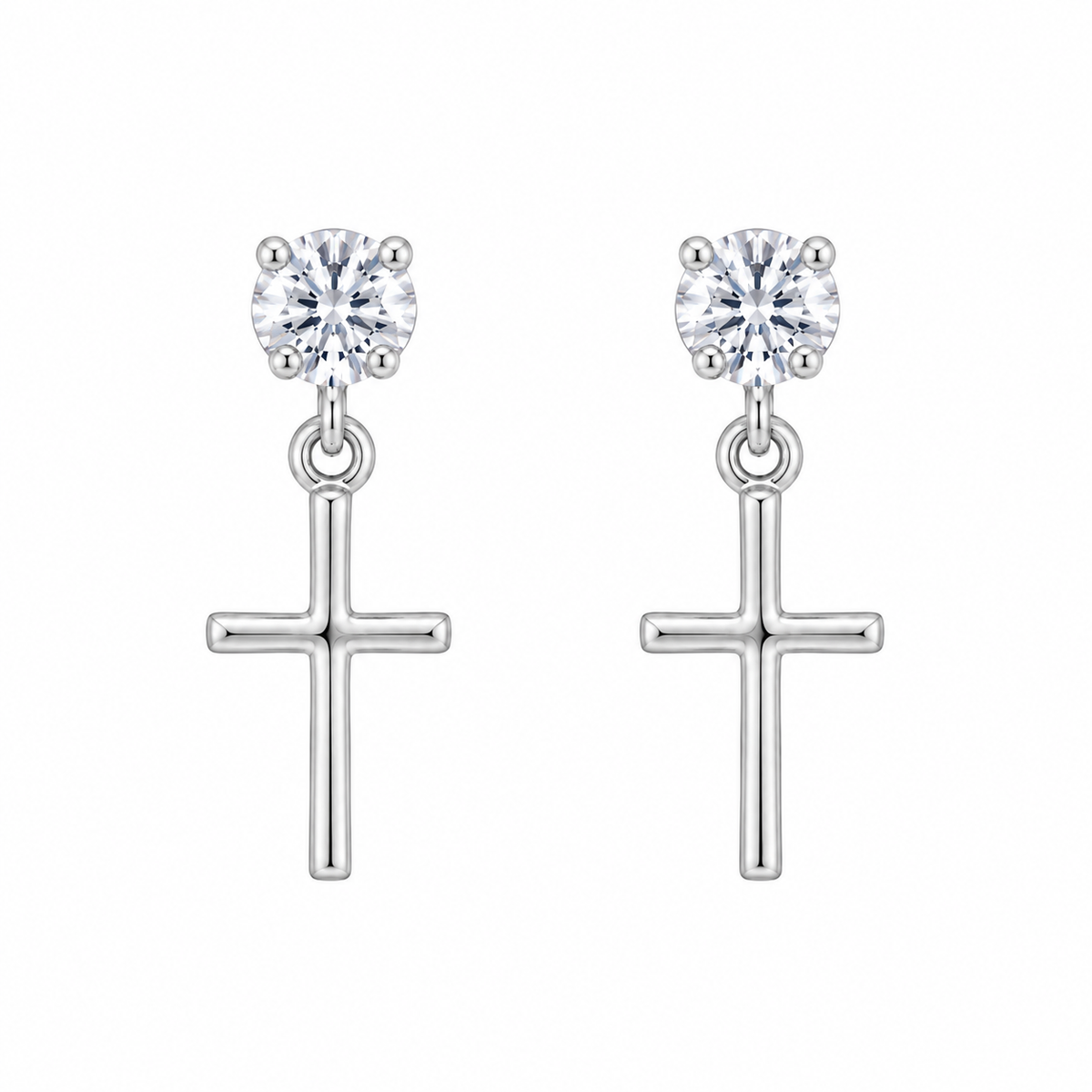 ARETES CRUZ DE LUZ
