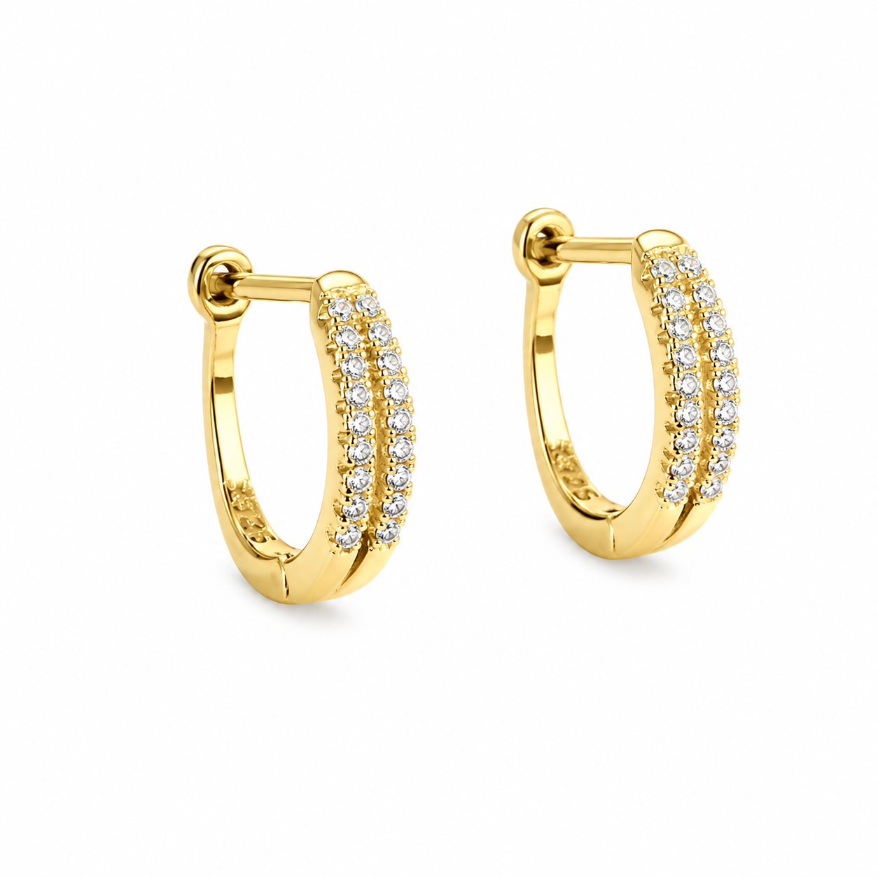 ARGOLLAS DOBLE BRILLO GOLDEN