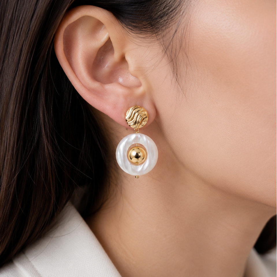 ARETES MARFIL