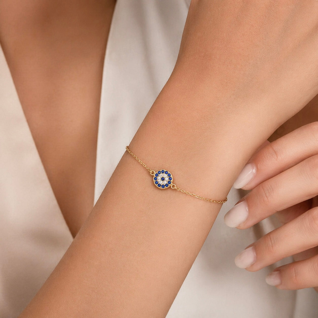 PULSERA OJO TURCO GOLDEN