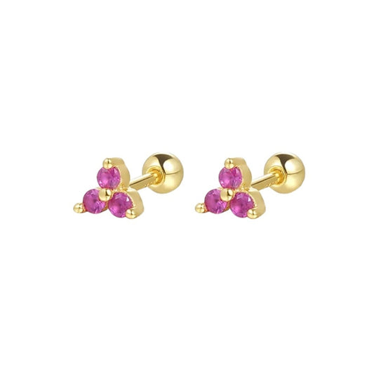 ARETES PUNTO MINI FUCSIA