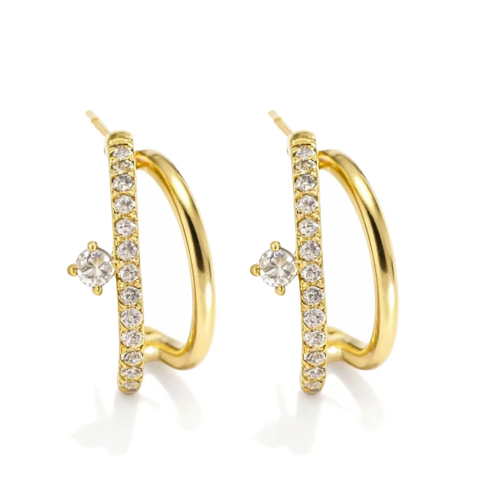 ARETES DESTELLO DORADO