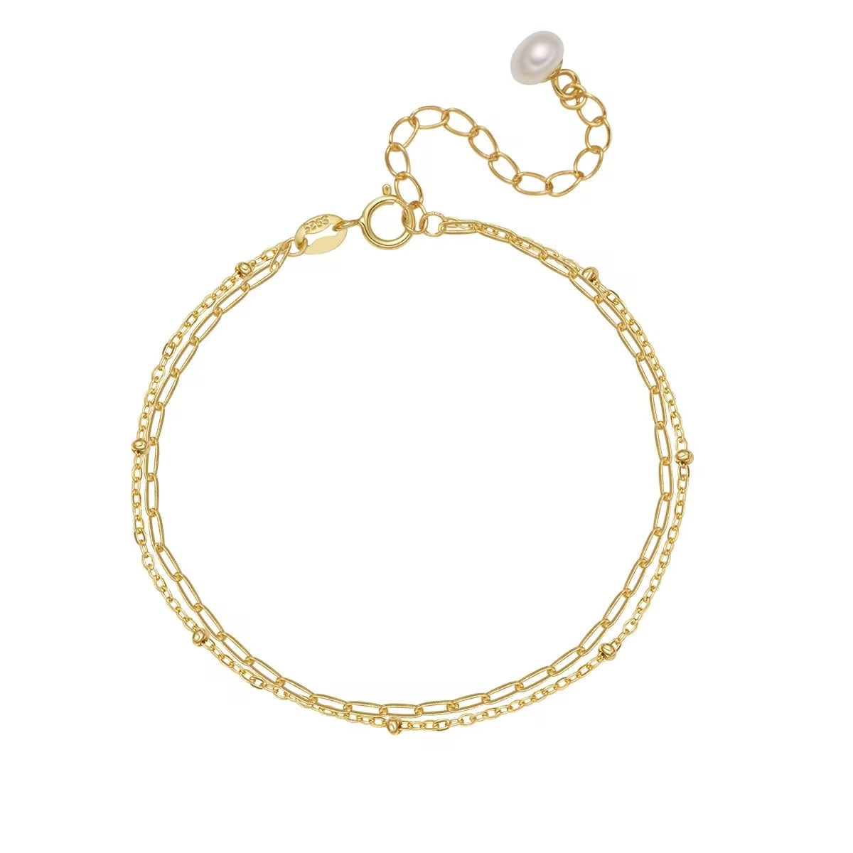 PULSERA DORADA DOBLE