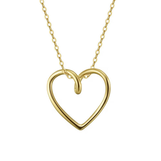 COLLAR CORAZÓN DORADO