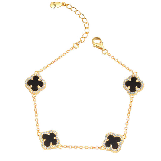 PULSERA TRÉBOL GOLDEN