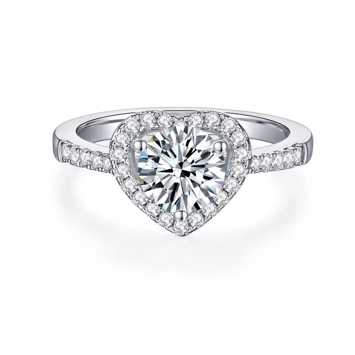 ANILLO CORAZÓN ETERNO MOISSANITA